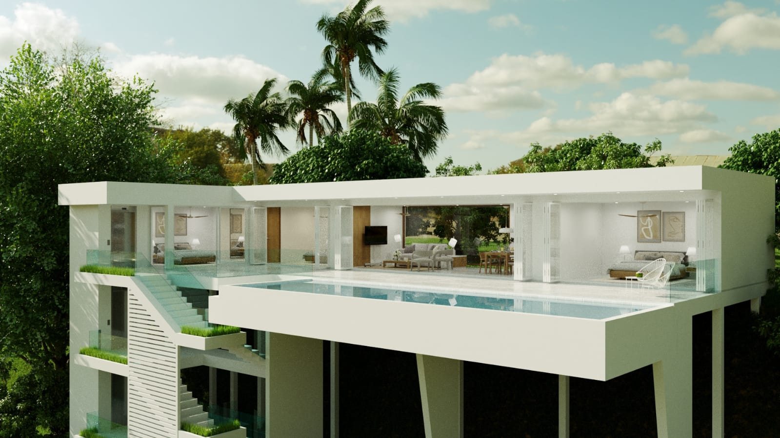 3-Bed Seaside, Private Pool & Sea View Villa in Phuket, Thailand – 25m / 82 ft from the sea.