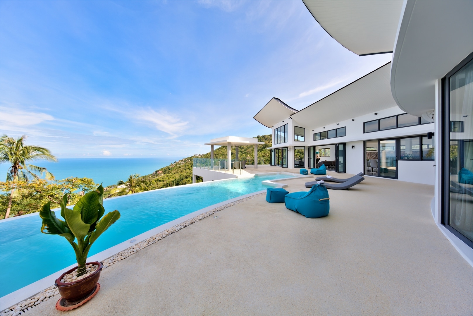 Luxury 5 Bedroom Villa – Sea View, Private Pool Villa, Jacuzzi, Sauna – Koh Samui, Thailand